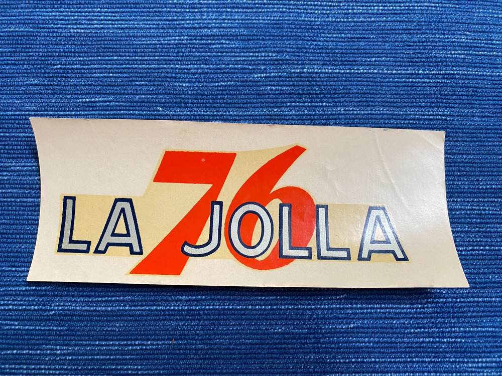 VTG Union 76 Oil La Jolla San Diego California Decal Gas Station Travel Souvenir